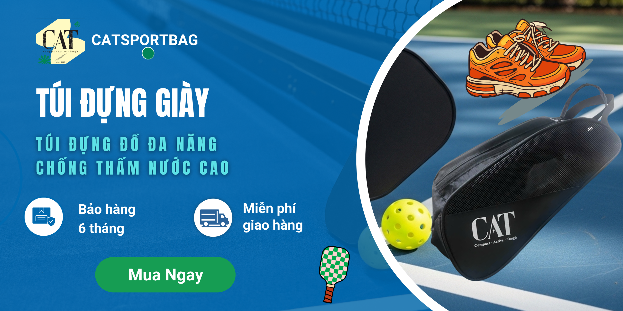 banner tui dung giay